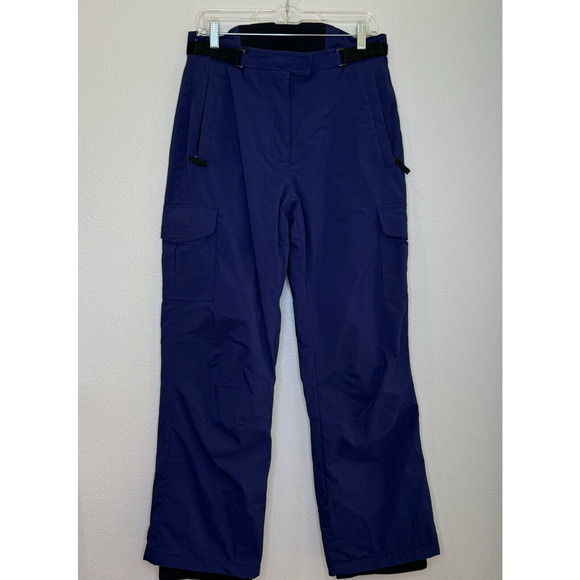 Obermeyer Pants - Vintage Obermeyer Womens Utility Ski Snow Pants Sz 8 Dark Blue High Rise Pockets